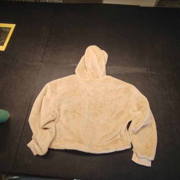 Cult Favorite Faux Fur Baby Girl Crop Hoodie - Picture 3 of 6